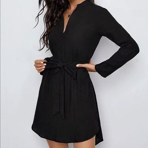 Black high low tunic